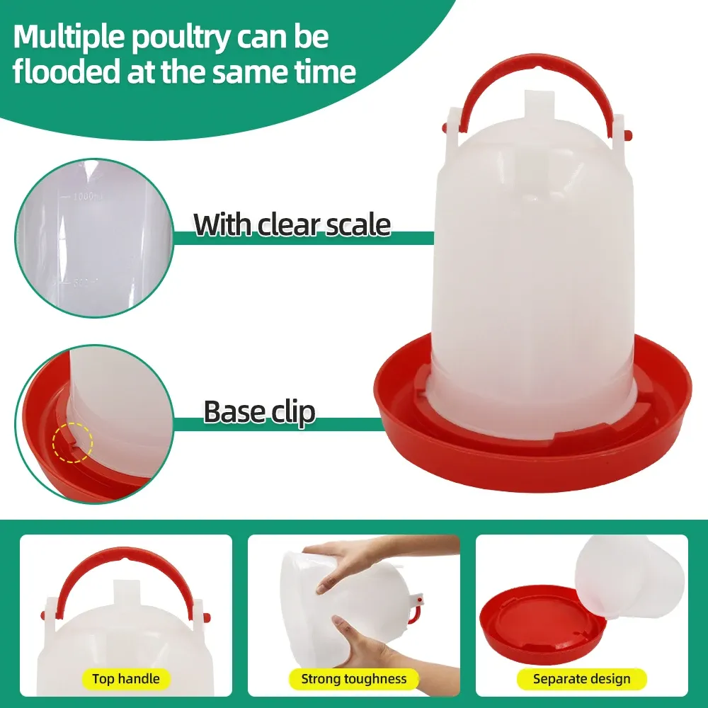 Mangeoire et abreuvoir automatiques pour volailles 3 kg et 3 L