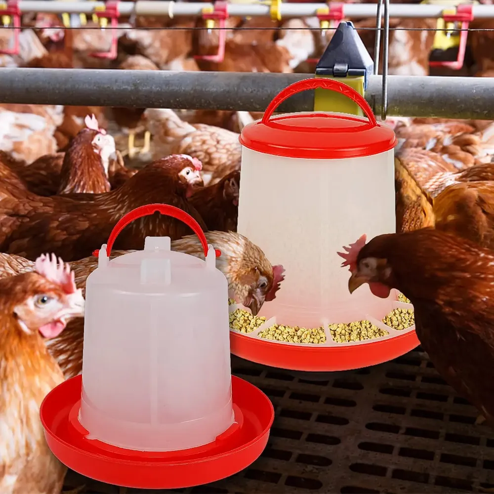 Mangeoire et abreuvoir automatiques pour volailles 3 kg et 3 L