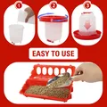 Mangeoire et abreuvoir pour poussins suspendu – 2