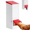 Mangeoire murale en métal 3 kg avec couvercle rabattable – 3