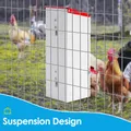 Mangeoire murale en métal 3 kg avec couvercle rabattable – 6