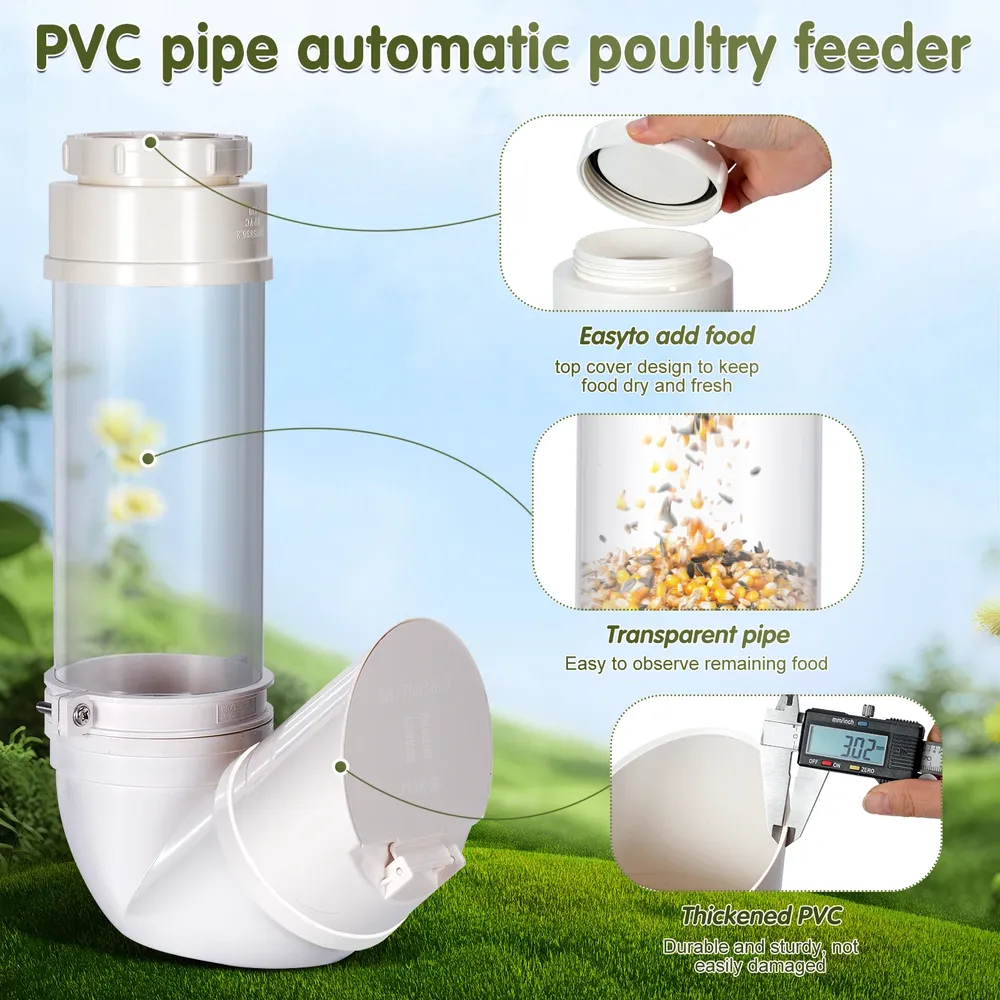 Mangeoire suspendue par gravité en PVC 40 cm résistante intempéries