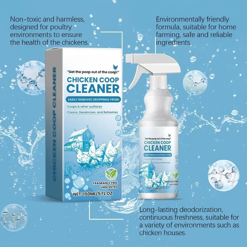 Nettoyant et désodorisant doux pour poulailler 150 ml