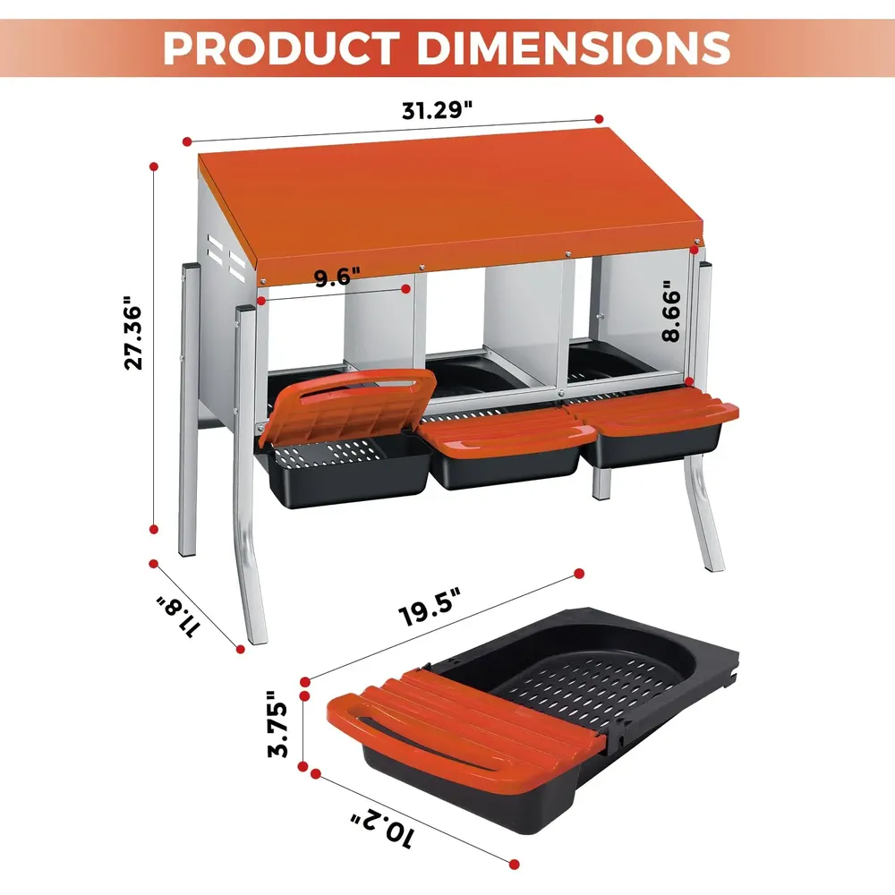 Nichoir à œufs avec collecte automatique pour poules et canards