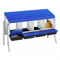 Nichoir à œufs avec collecte automatique pour poules et canards – Couleur Blue 4 Grids - Legs