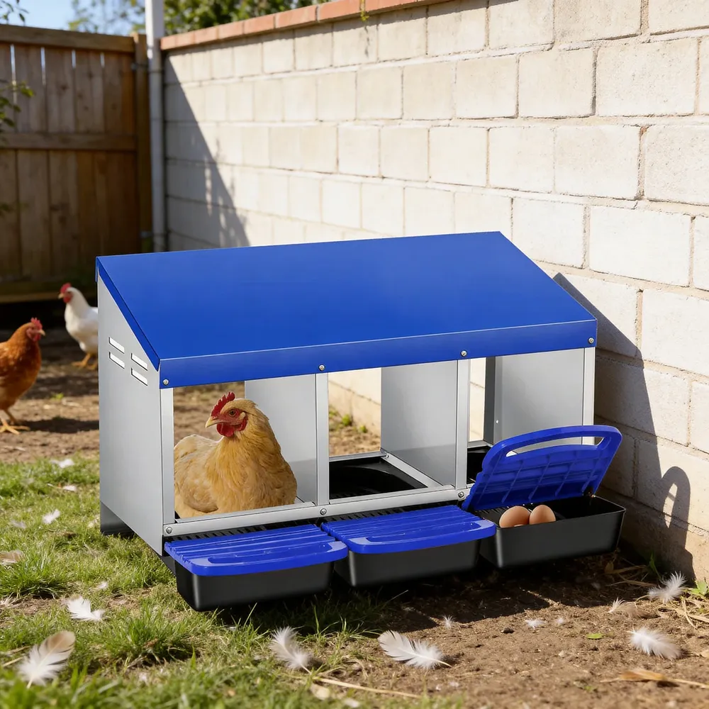 Nichoir à œufs avec collecte automatique pour poules et canards