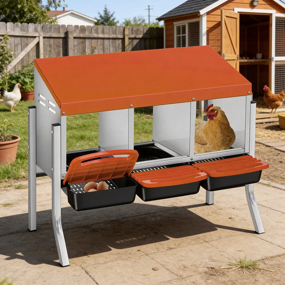 Nichoir à œufs avec collecte automatique pour poules et canards