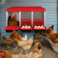 Nichoir à poules 3 compartiments coulissants ventilé robuste – 1