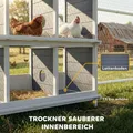 Nichoir bois poules 6 compartiments 2 perchoirs 102 cm – 2