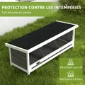 Nichoir en bois 3 compartiments toit asphalte imperméable – 4