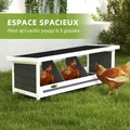 Nichoir en bois 3 compartiments toit asphalte imperméable – 5