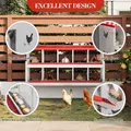 Nichoir poules métal 10 compartiments mural avec pieds – 6