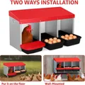 Nichoir poules métal 3 compartiments intérieur extérieur – 3