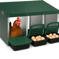 Nichoir poules métal 3 compartiments intérieur extérieur – 8