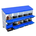 Nichoir poules métal 6 à 10 compartiments avec ou sans pieds – 8