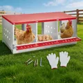 Nichoirs métalliques à fixer au mur pour poulets et canards – 1