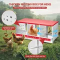 Nichoirs métalliques à fixer au mur pour poulets et canards – 2