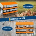 Nid à poules multi-compartiments avec collecte d'œufs – 2