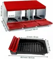 Nid d'œufs en métal à 3 compartiments avec collecte – 5