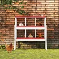 Nid d'œufs poules métal 2 niveaux avec plateau de collecte amovible – 3