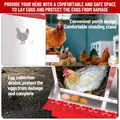 Nid d'œufs poules métal 2 niveaux avec plateau de collecte amovible – 7