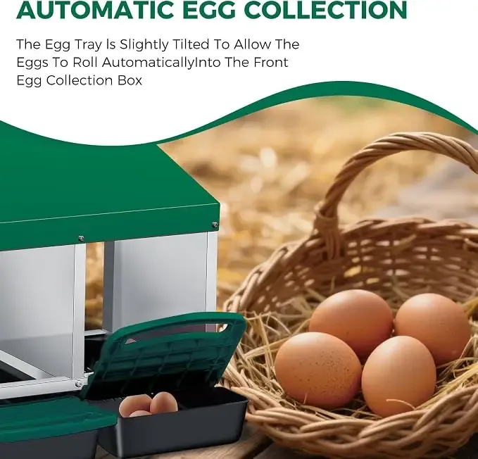 Nid poule métal 4 trous avec bac de ramassage facile