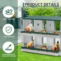 Nid poules 3 à 8 compartiments deux niveaux avec grands aérations – 1