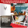 Nid poules 6 à 10 compartiments avec perchoir et couvercle – 3