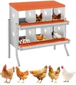 Nid poules métal galvanisé 6 ou 10 compartiments avec plateau – Couleur 6 Compartments with Stand-01