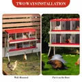 Nidées en métal 6 compartiments avec perchoir ventilé – 4