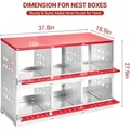 Nidées métalliques à fixer au mur 3 ou 6 trous – Couleur Red 6 Hole