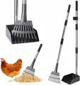 Outil 2-en-1 pelle et râteau pour nettoyage de poulailler – 8