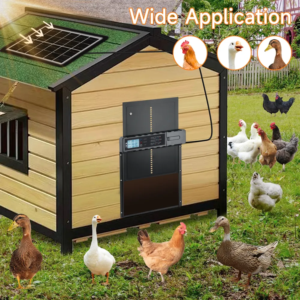 Ouvre-porte automatique poulailler solaire télécommande