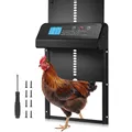 Ouvre-porte poulailler automatique écran LCD aluminium – Couleur black