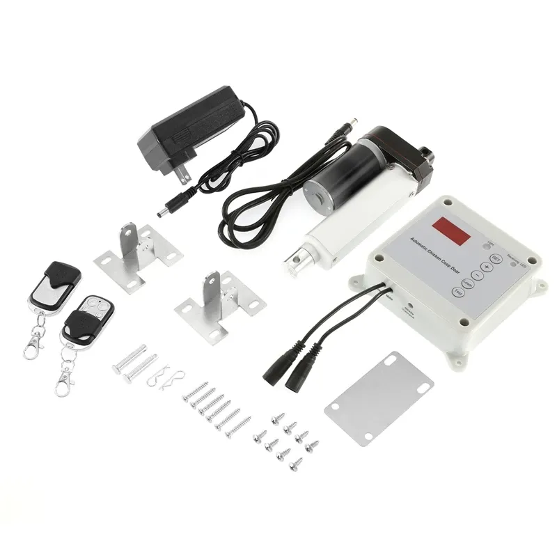 Ouvre porte poulailler électrique capteur lumière télécommande