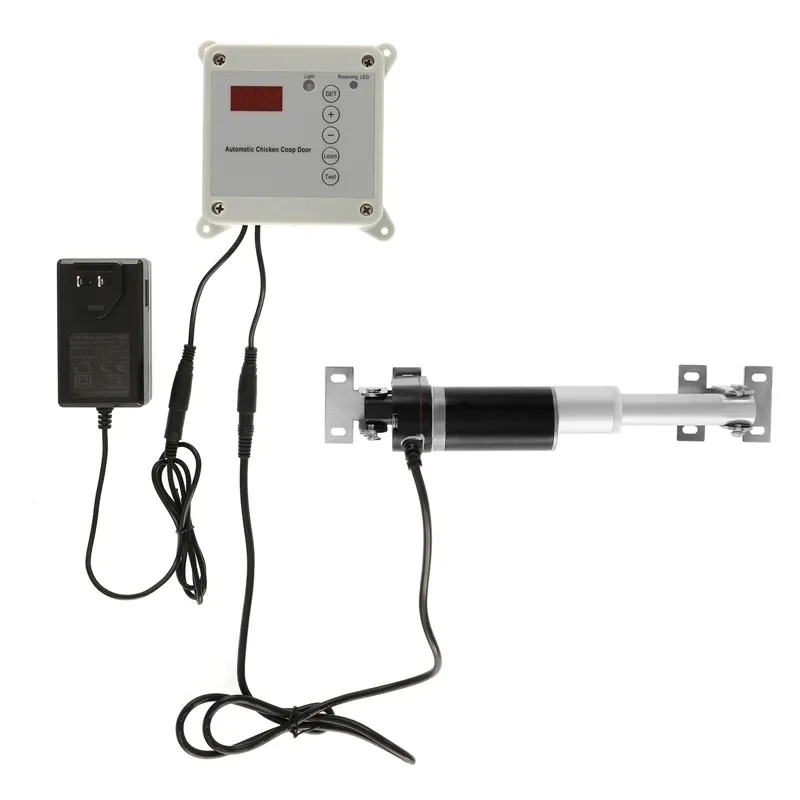 Ouvre porte poulailler électrique capteur lumière télécommande