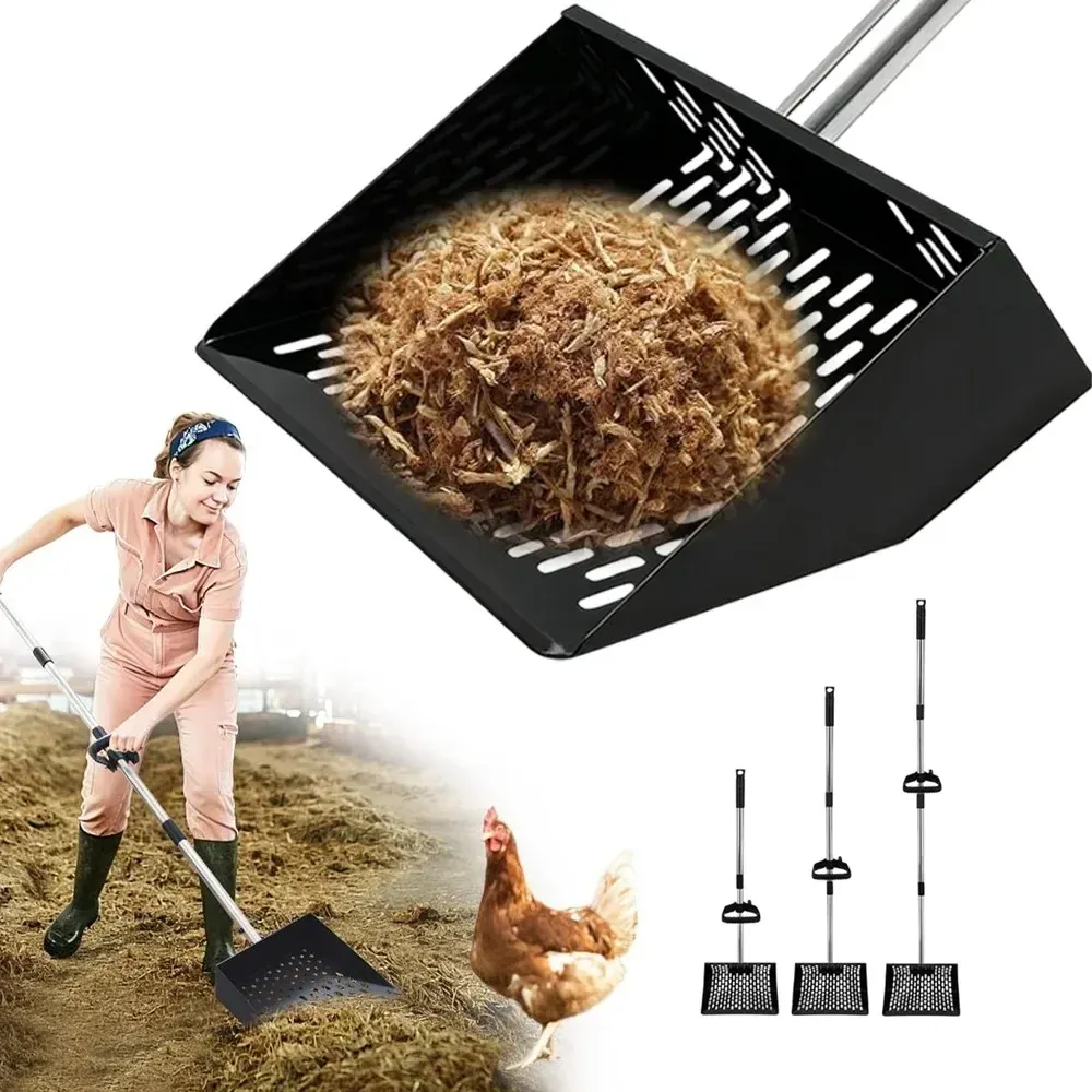 Pelle à fumier de poulet réglable 3 longueurs pour nettoyage