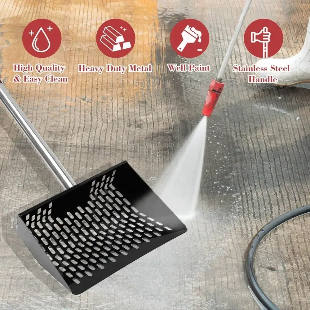 Pelle à fumier de poulet réglable 3 longueurs pour nettoyage