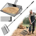 Pelle à fumier portable 3-en-1 à manche réglable – 1