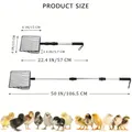 Pelle à litière de poulet réglable avec tamis extensible – 3