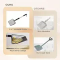 Pelle à litière de poulet réglable avec tamis extensible – 5
