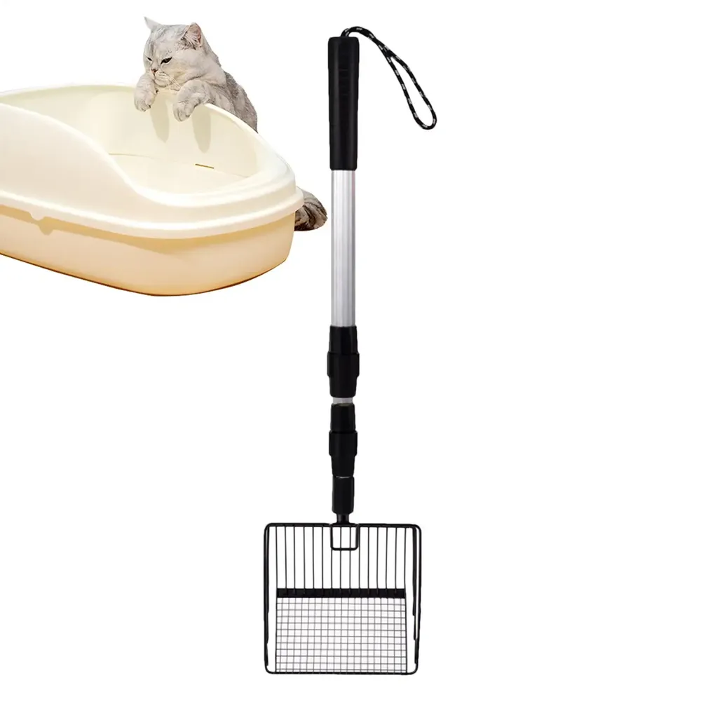 Pelle à litière extensible à tamisage métallique
