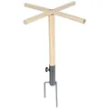 Perchoir extérieur bois avec prise de terre pour oiseaux – Couleur 1pc