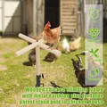Perchoir extérieur bois avec prise de terre pour oiseaux – 2