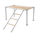 Perchoir plateforme poulets bois avec échelle pour oiseaux – 4