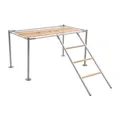 Perchoir plateforme poulets bois avec échelle pour oiseaux – 5
