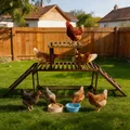 Perchoir poulets bois avec balançoire et échelle pour 10 poulets – 3