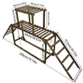 Perchoir poulets bois avec balançoire et échelle pour 10 poulets – 4