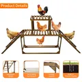 Perchoir poulets bois avec balançoire et échelle pour 10 poulets – 8