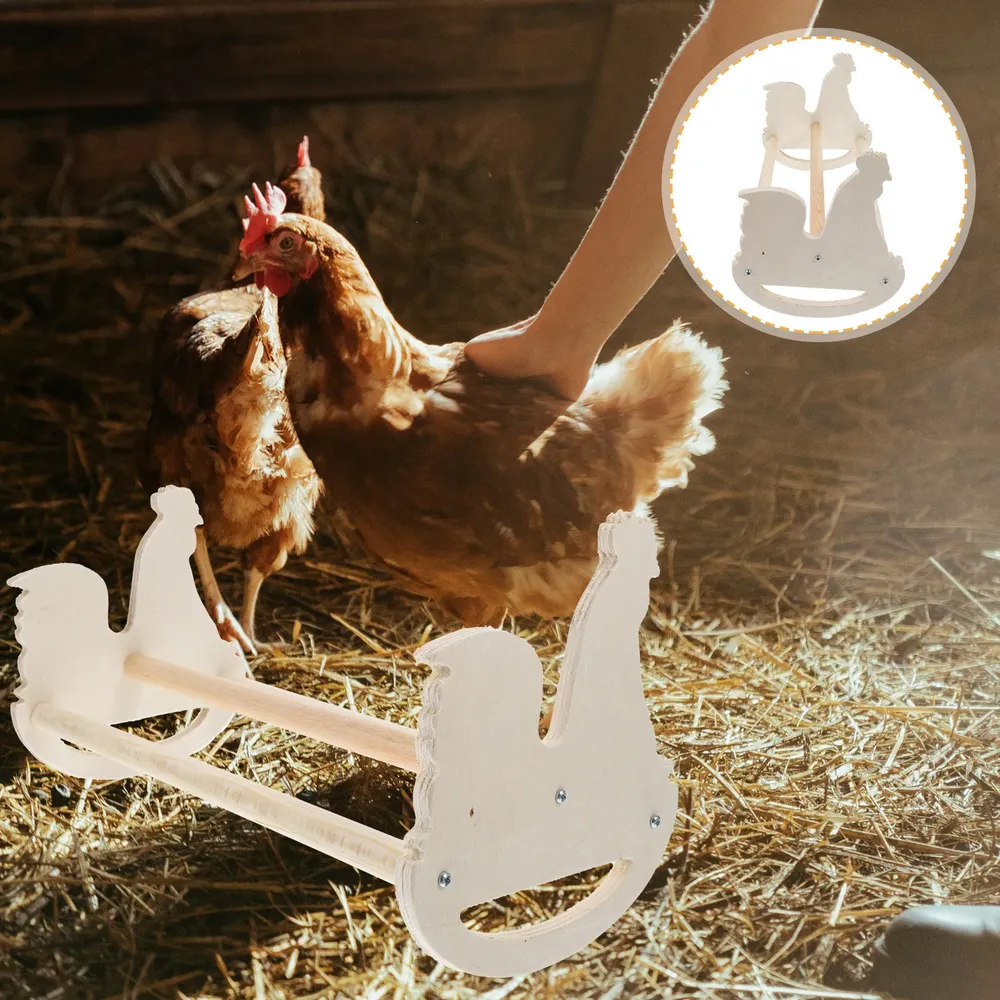 Perchoir poulets bois naturel barre de repos résistant morsure